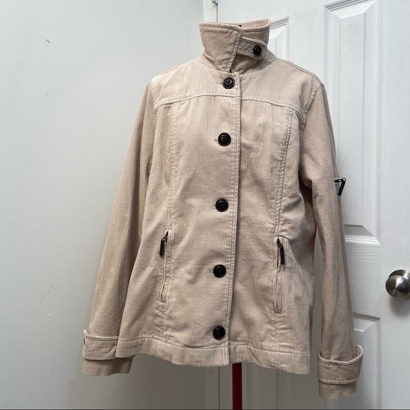 Relativity women khaki corduroy long sleeves buttons closure jacket. Size L.Used - Picture 9 of 15